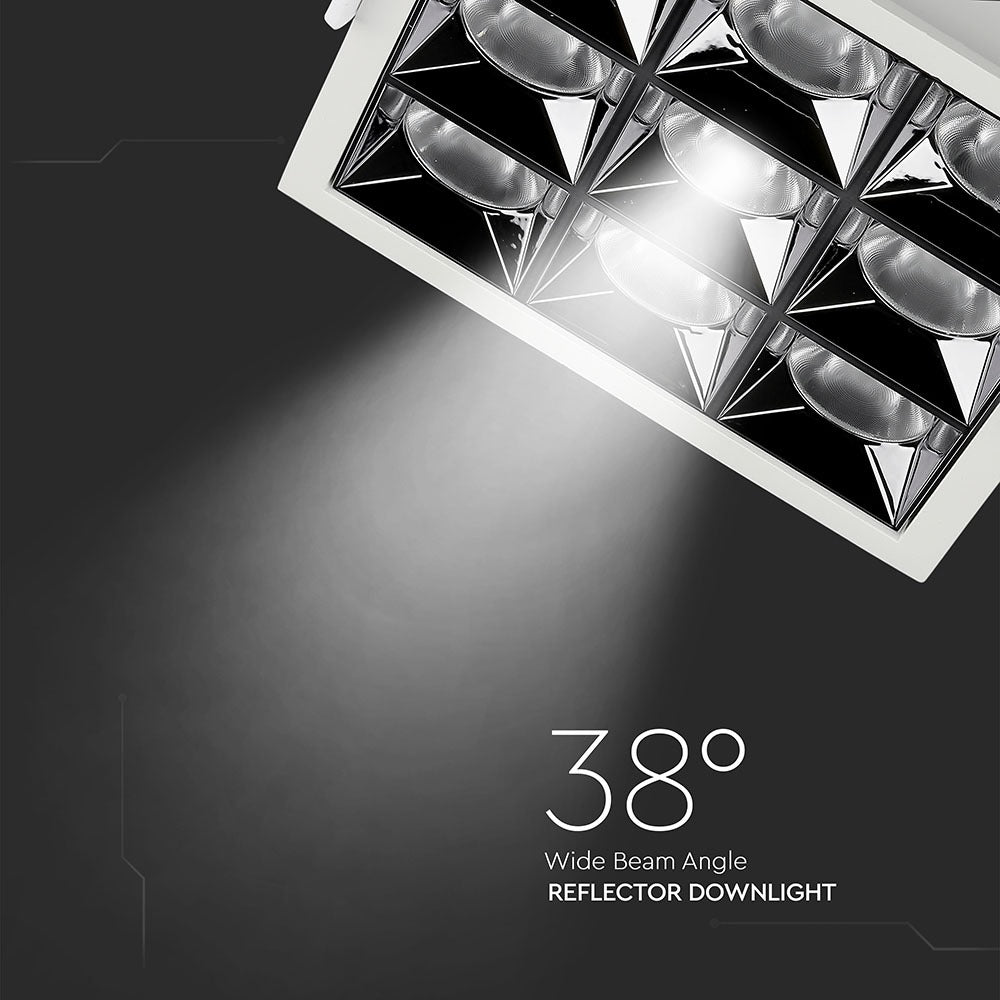 36W Oprawa wpuszczana reflektor LED / Chip SAMSUNG / Barwa:4000K / Kąt 38'