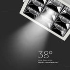 36W Oprawa wpuszczana reflektor LED / Chip SAMSUNG / Barwa:2700K / Kąt 38'