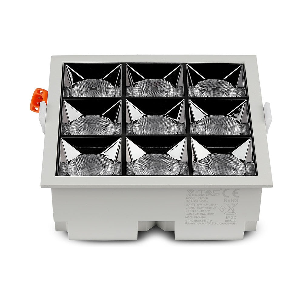 36W Oprawa wpuszczana reflektor LED / Chip SAMSUNG / Barwa:5700K / Kąt 38'