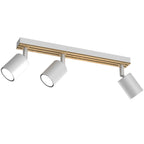 Spot Terra line 400 white/wood/white swivel 3xGU10 (Ceryfikat FSC 100%, SGSCH-COC-070615)