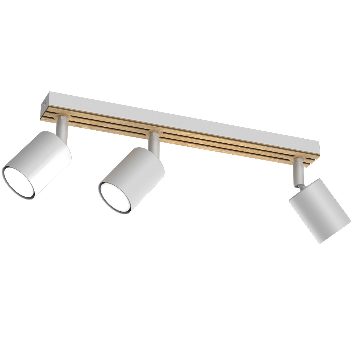Spot Terra line 400 white/wood/white swivel 3xGU10 (Ceryfikat FSC 100%, SGSCH-COC-070615)