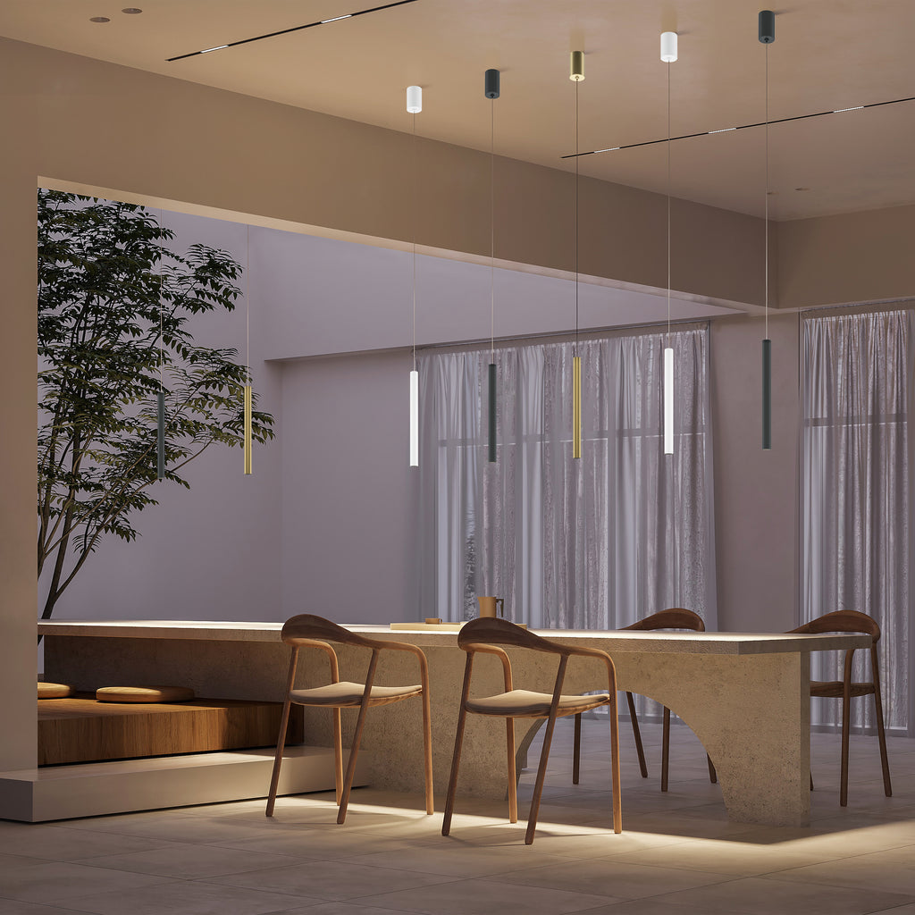 Maytoni Lampa wisząca Pro Base - Aluminium - Złoty MOD159PL-L6G4K2