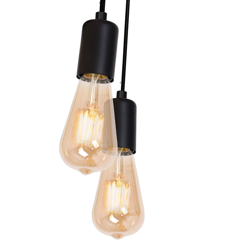 żyrandol Spindel black 5xE27