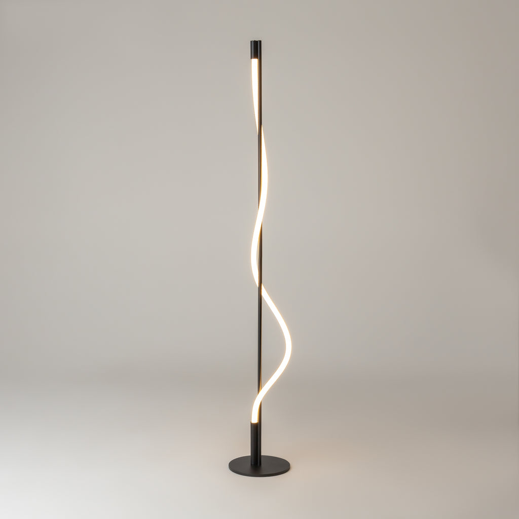 Maytoni Lampa podłogowa Tau - Aluminium - Czarny MOD166FL-L15B3K
