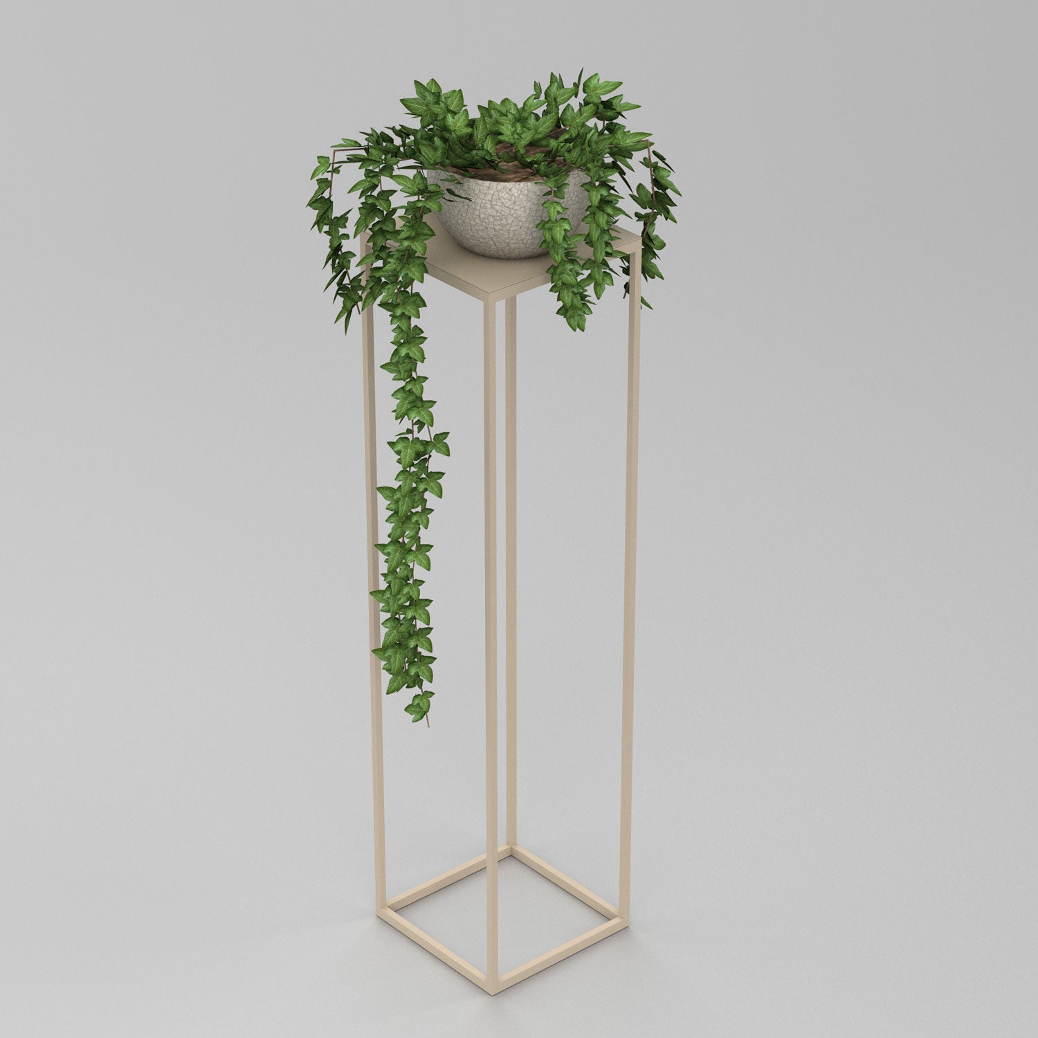 Flower stand Column A 1000x240x240 beige