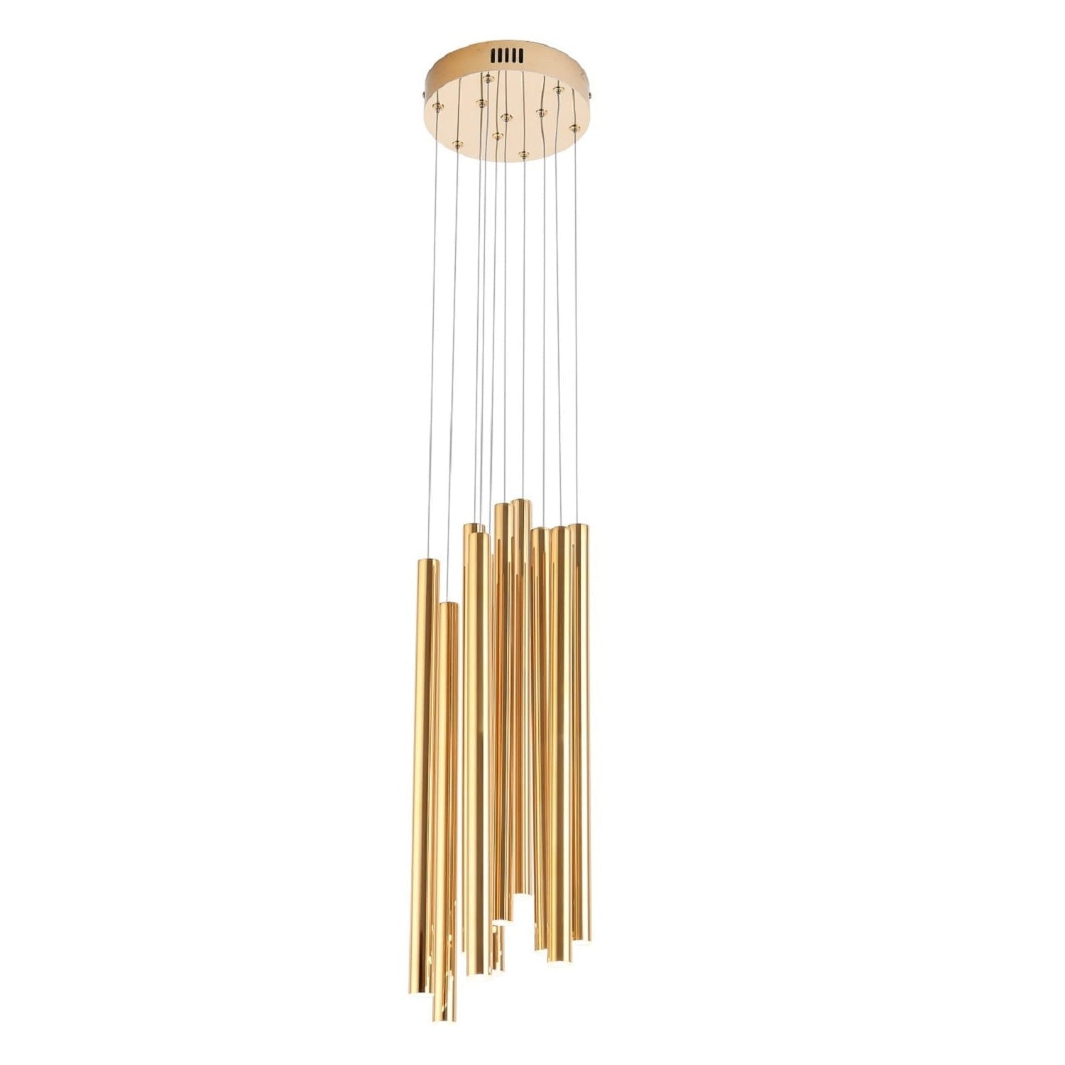 Maxlight Lampa wisząca Organic - Stal nierdzewna + akryl - Złoty P0265D