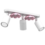 spot Flower white/pink 3xGU10