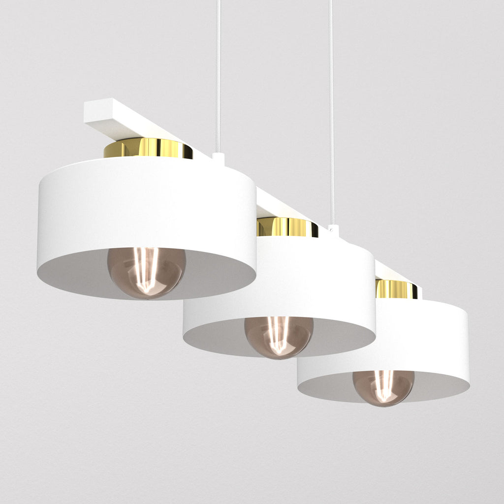 żyrandol Marti white/gold 3xE27