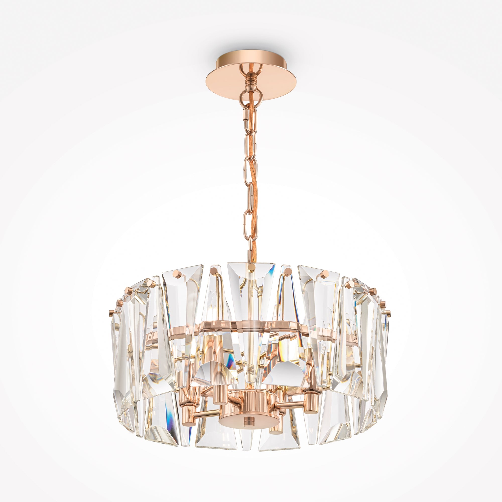 Maytoni Lampa wisząca Puntes - Metal - Złoty MOD043PL-04G