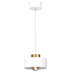 żyrandol Marti white/gold 1xE27