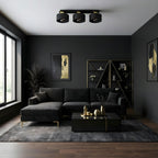 plafon Marti black/gold 3xE27