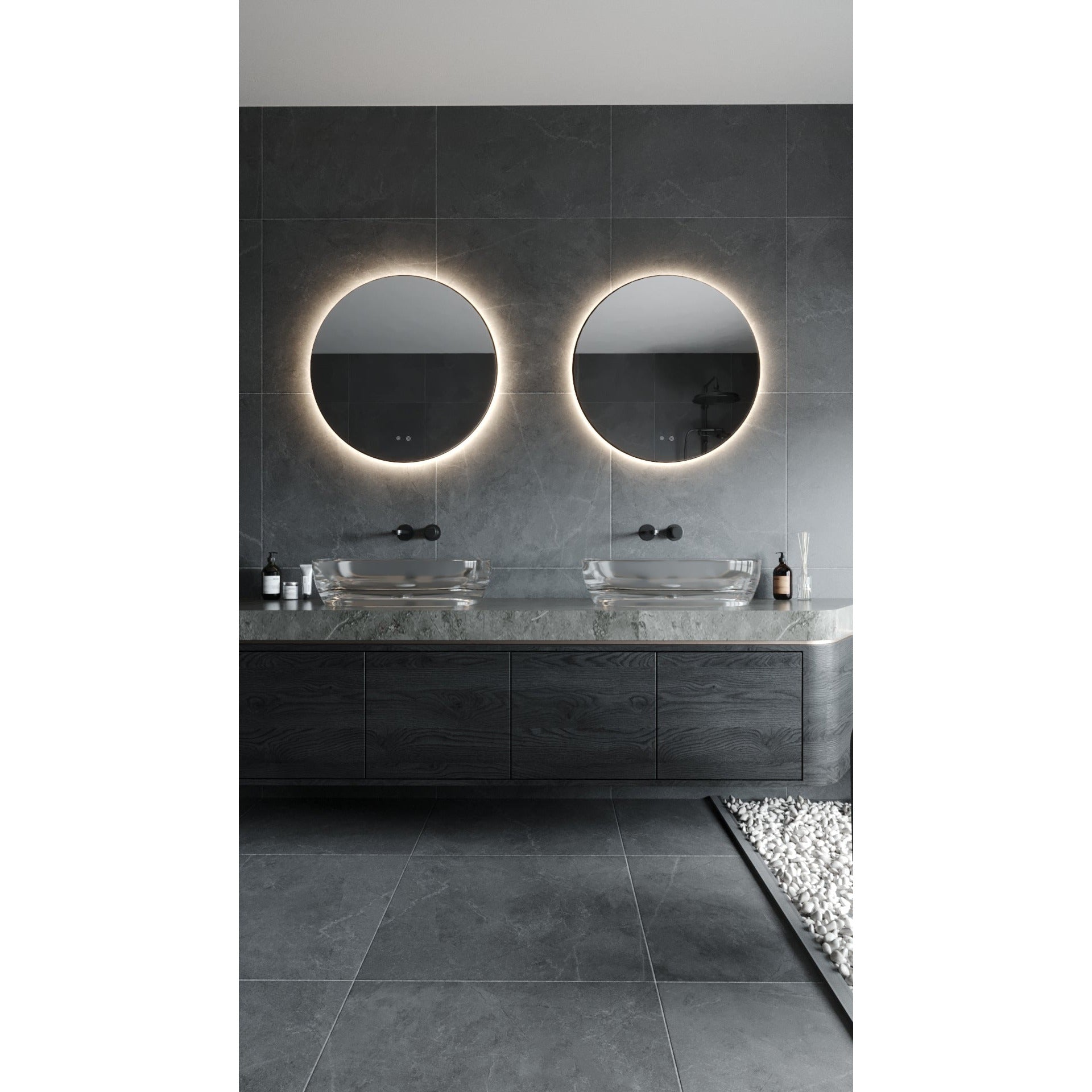 Maxlight Lustro Mirror Okrąg - Metal + szkło - Biały W0387