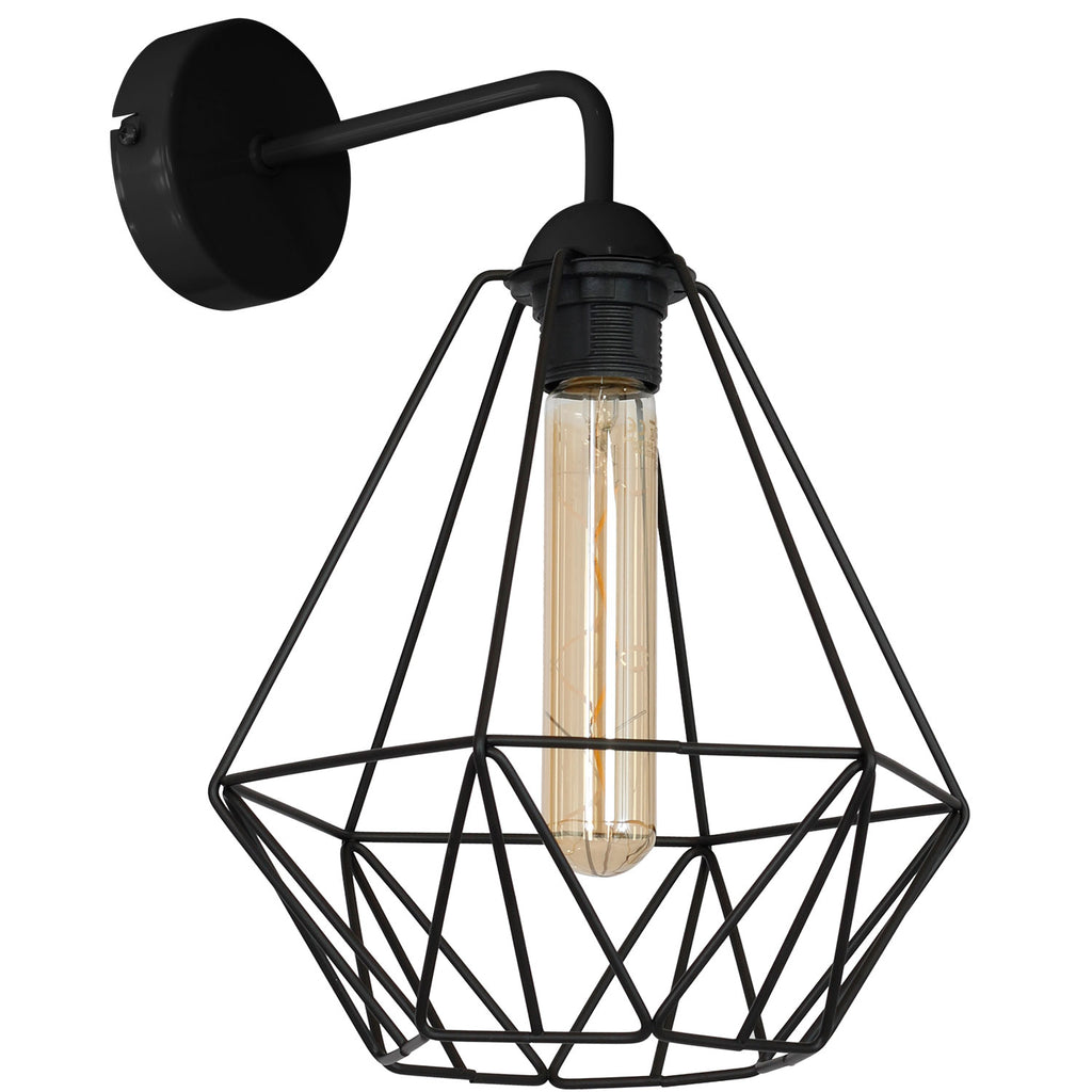 kinkiet Basket New black 1xE27