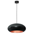 żyrandol Compo oval (dia 500) black/copper 1xE27