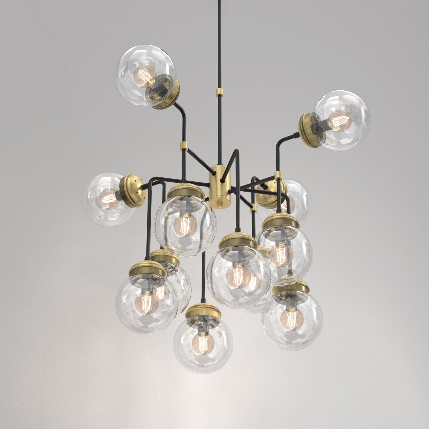 żyrandol hydro transparent glass 12xE27