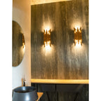 Maxlight Kinkiet Organic - Metal + akryl - Złoty W0187D