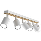 Spot Terra line 800 white/wood/white swivel 6xGU10 (Ceryfikat FSC 100%, SGSCH-COC-070615)