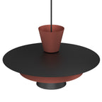 żyrandol Plato black/copper 1xE27