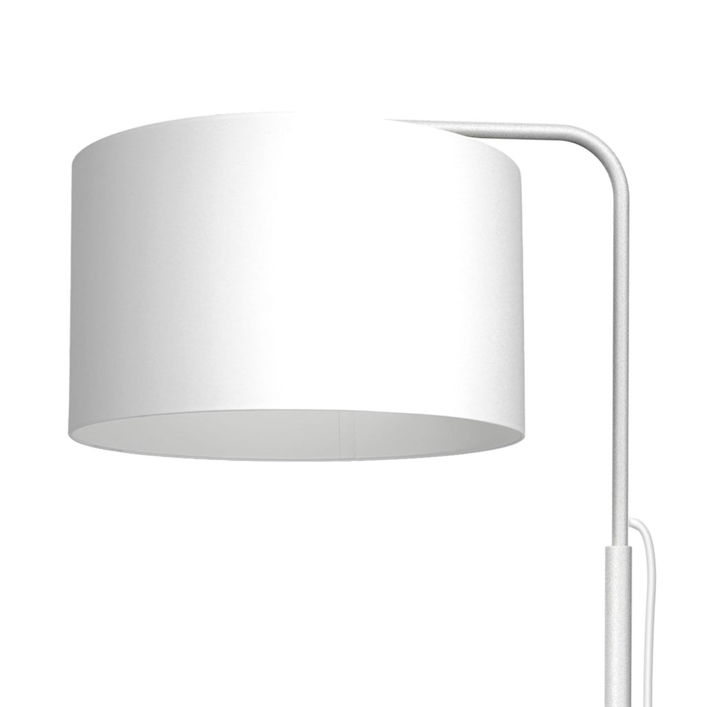 lampa podł. Arden ramię, white, cylinder shade dia 400, h 250 white 1xE27