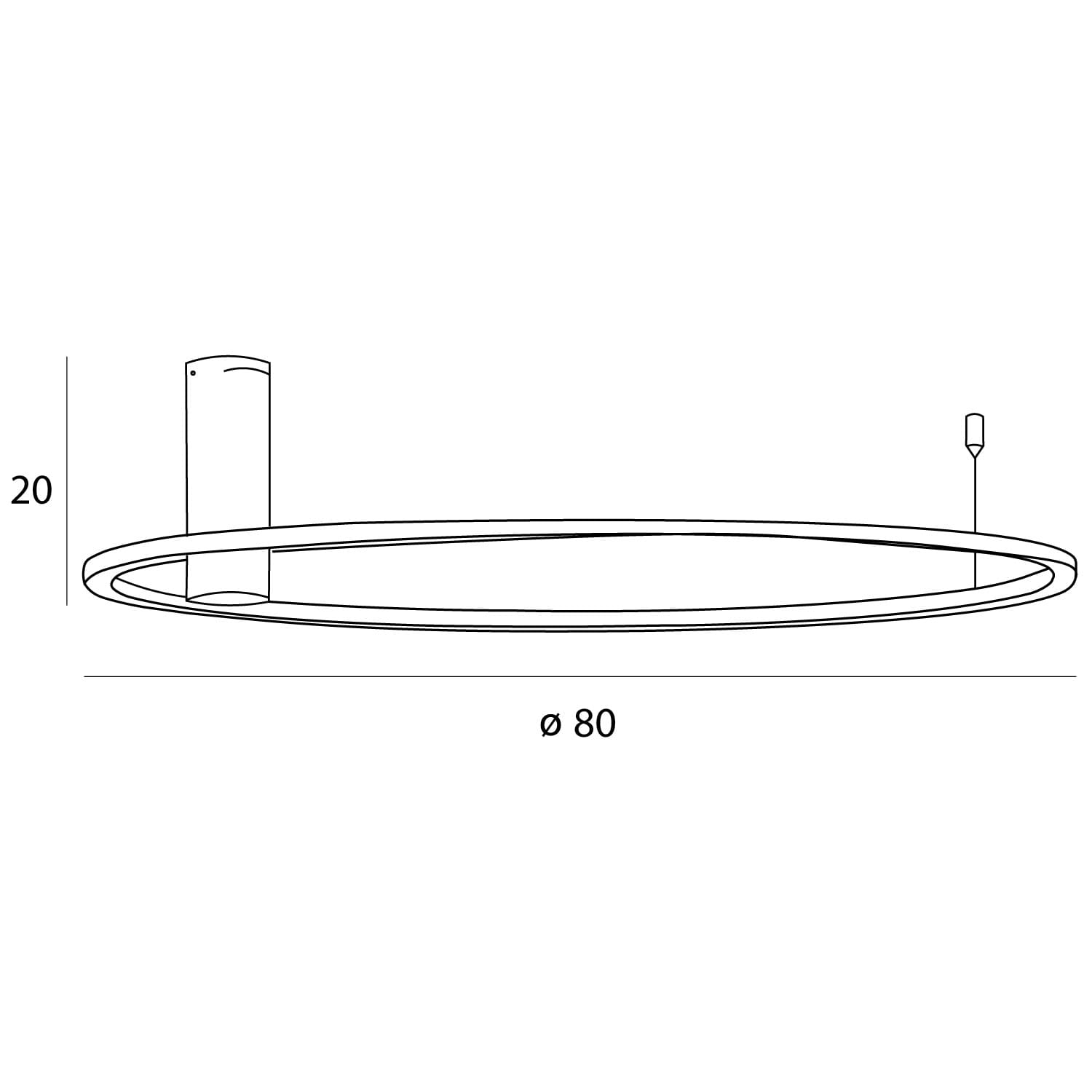 Maxlight Plafon Queen 80cm - Metal - Złoty szczotkowany C0240