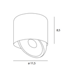 Maxlight Oprawa natynkowa Vector 10W - Aluminium - Czarny C0266