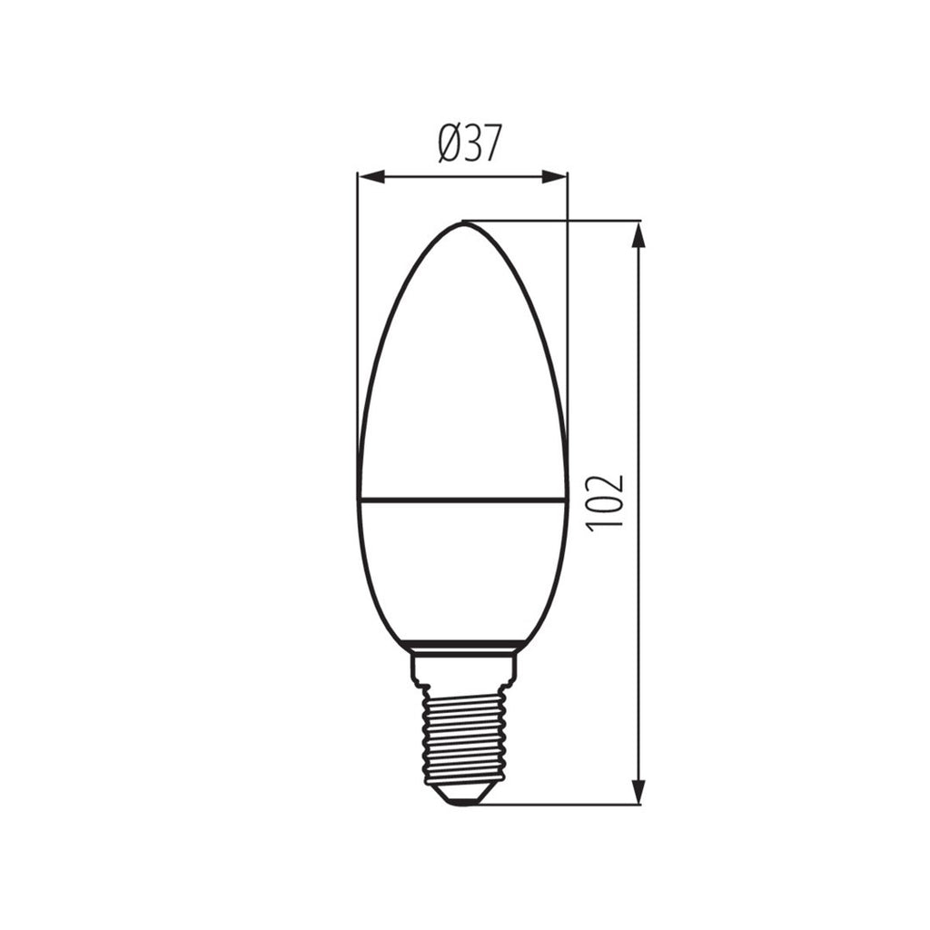 Aldex Żarówka iQ LED E14 4000K C37E14 NW