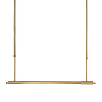Maxlight Lampa wisząca Flusore - Aluminium + silikon - Złoty szczotkowany P0660D