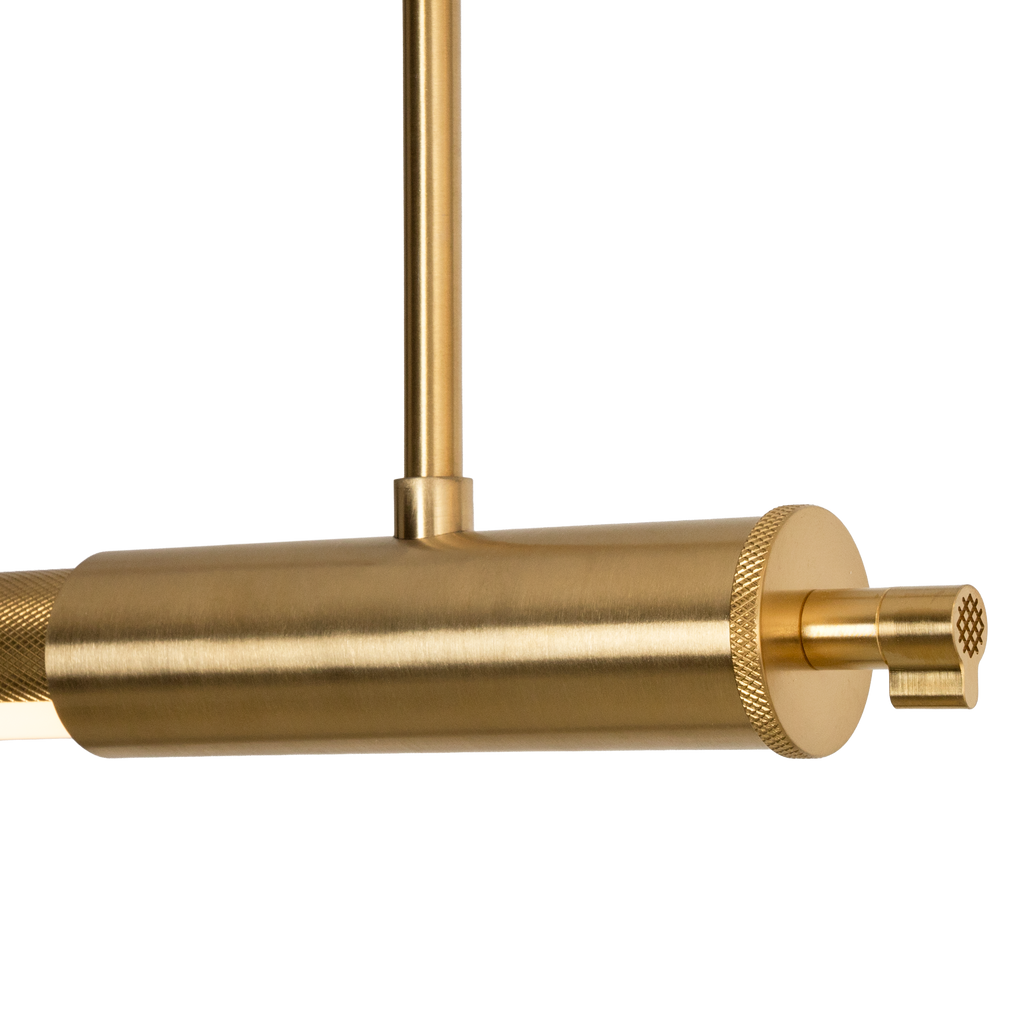 Maxlight Lampa wisząca Flusore - Aluminium + silikon - Złoty szczotkowany P0660D