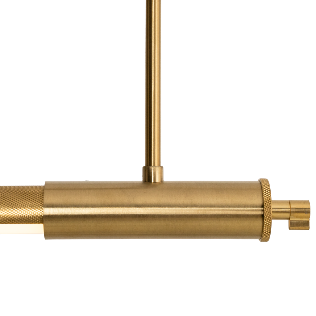 Maxlight Lampa wisząca Flusore - Aluminium + silikon - Złoty szczotkowany P0660D
