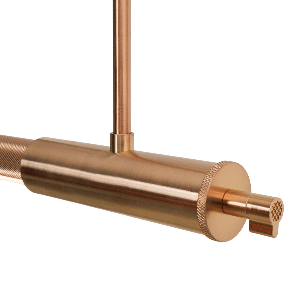 Maxlight Lampa wisząca Flusore - Aluminium + silikon - Brushed copper P0659D