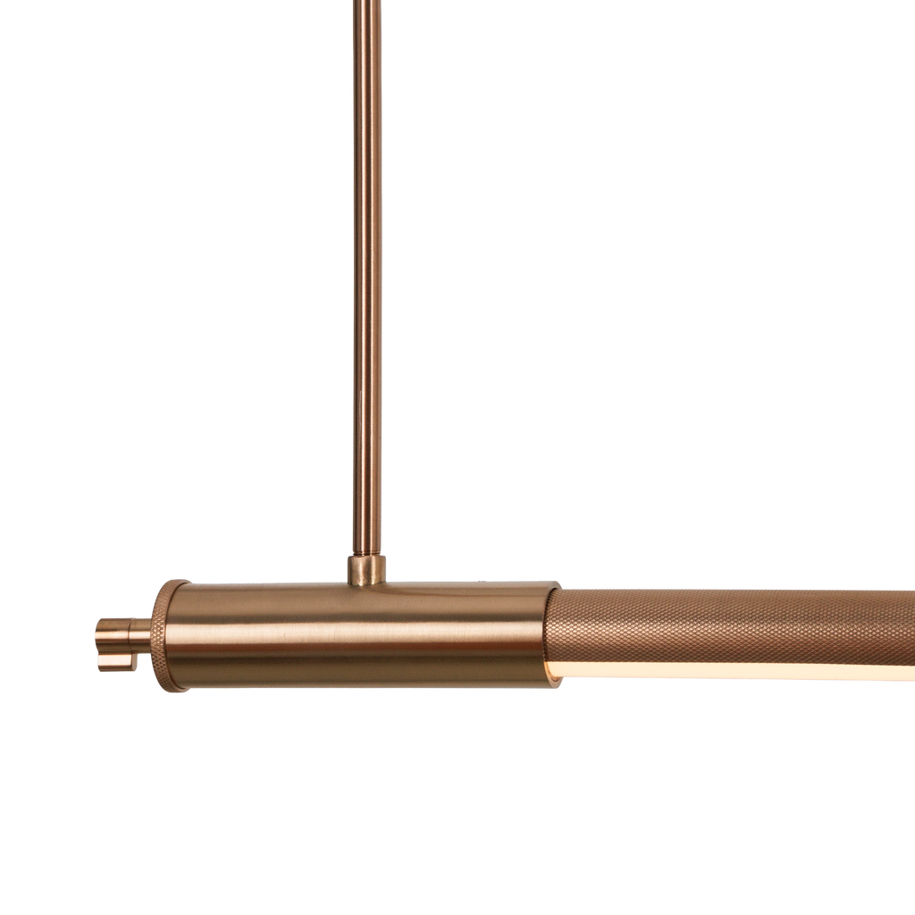 Maxlight Lampa wisząca Flusore - Aluminium + silikon - Brushed copper P0659D