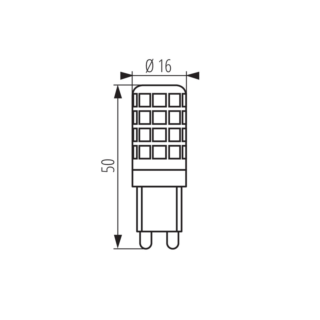 Aldex Żarówka Zubi LED 4W 3000K G9-WW