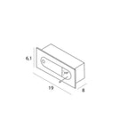 Maxlight Oprawa wpuszczana Libra - Aluminium - Mosiądz antyczny W0377