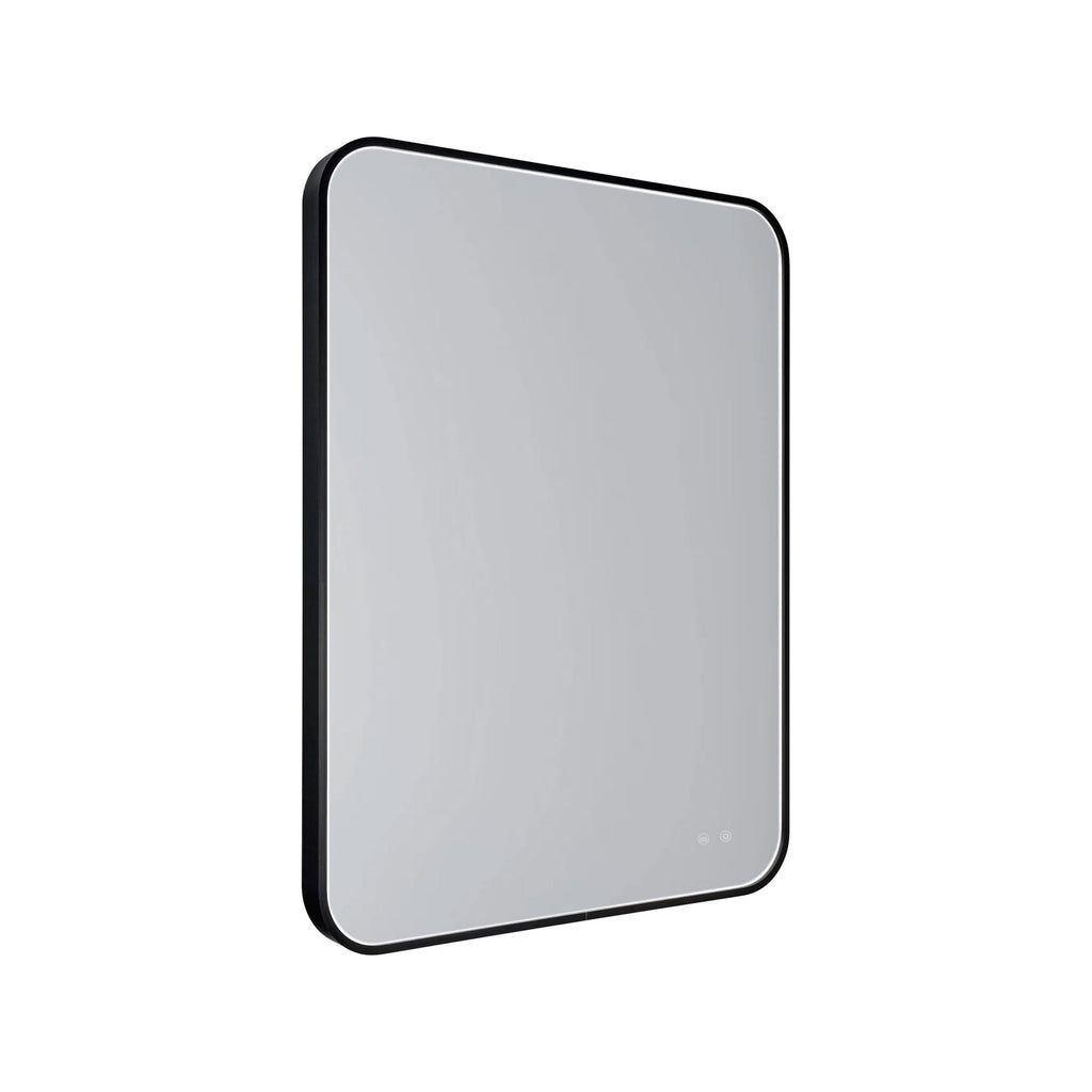 Maxlight Lustro Mirror Prostokąt - Metal + szkło - Czarny szczotkowany W0384