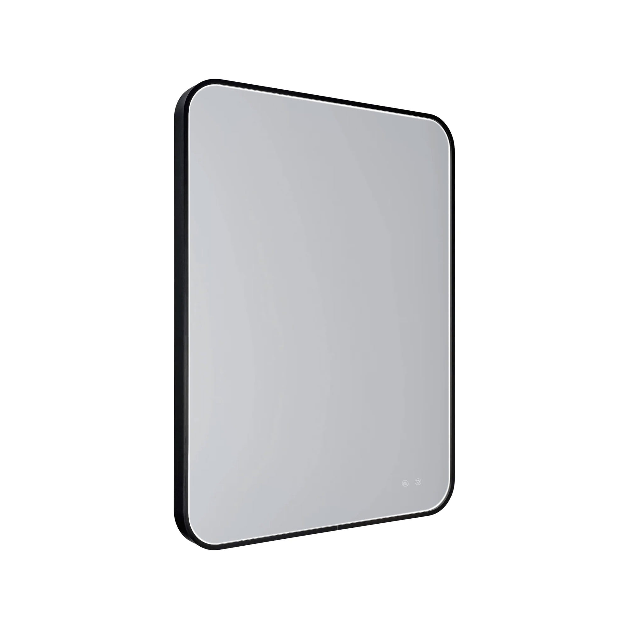Maxlight Lustro Mirror Prostokąt - Metal + szkło - Czarny szczotkowany W0384