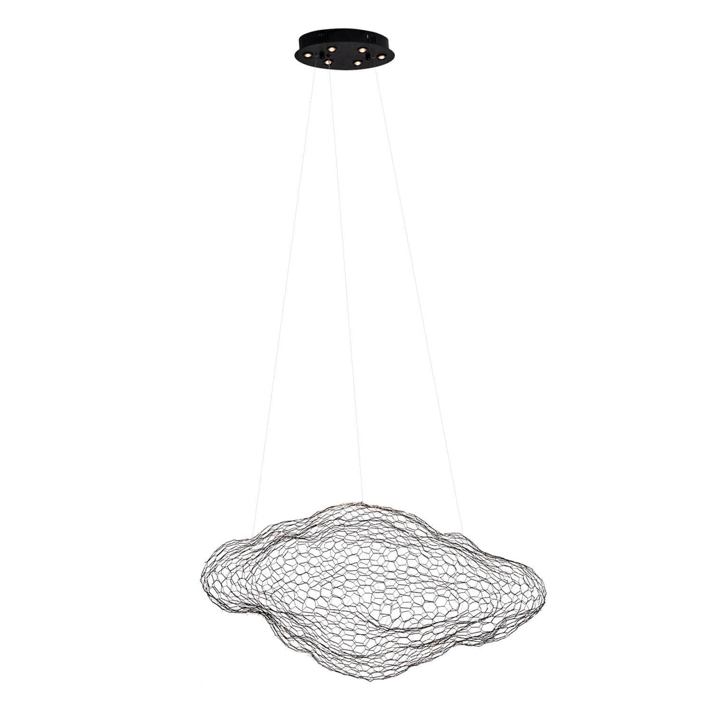 Maxlight Lampa wisząca Stardust - Stal nierdzewna + akryl - Czarny P0525D