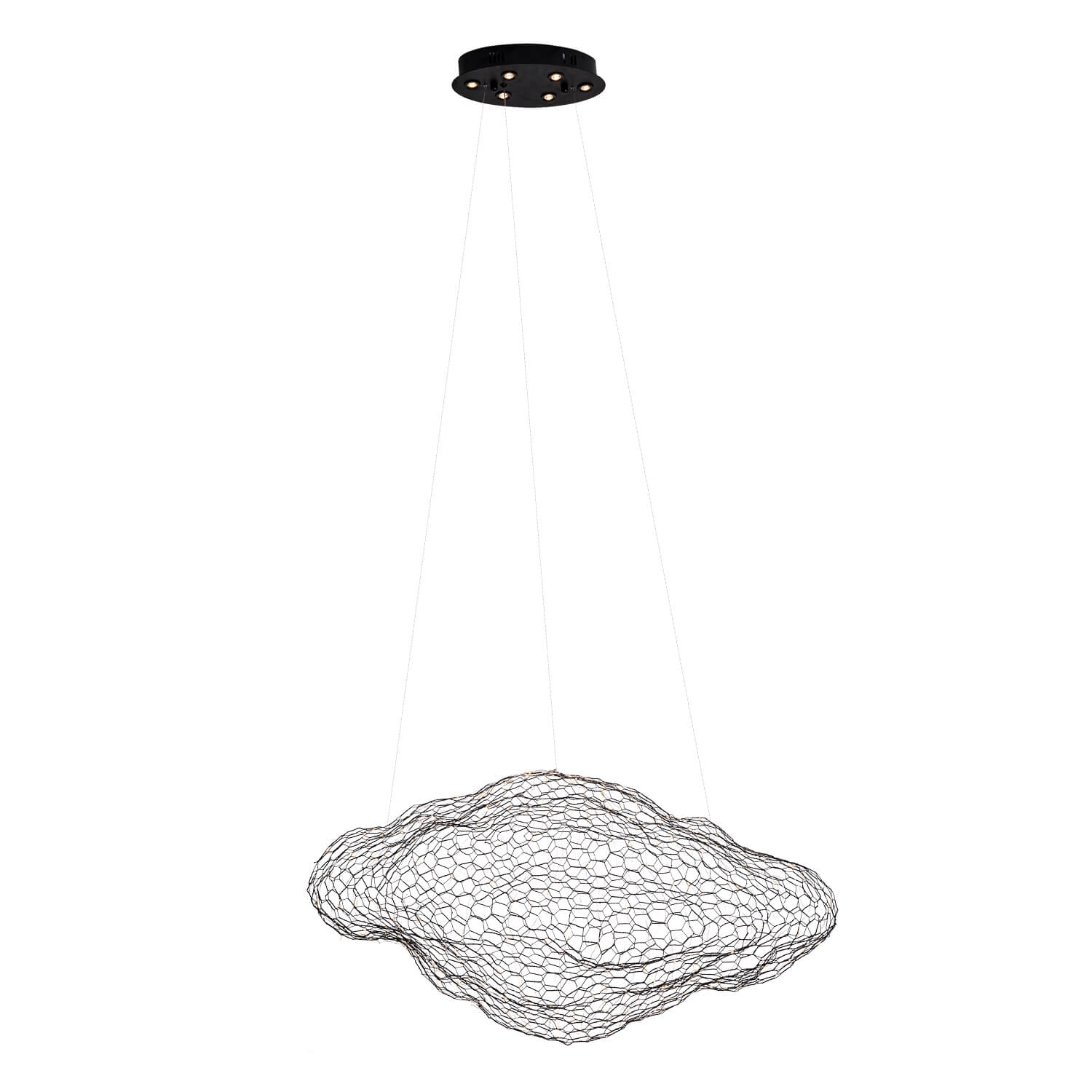 Maxlight Lampa wisząca Stardust - Stal nierdzewna + akryl - Czarny P0525D