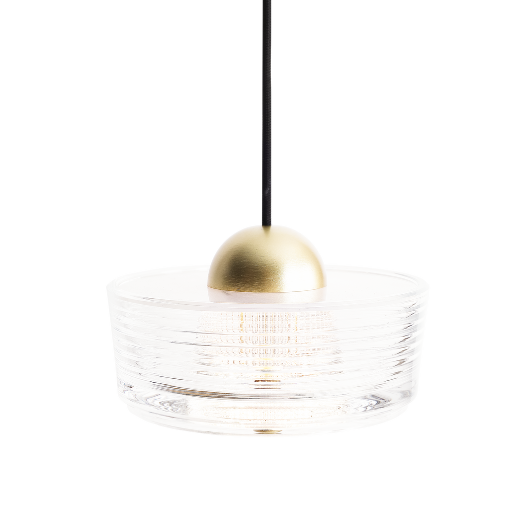 Maxlight Lampa wisząca Lipari III - Aluminium + akryl - Biały + złoty szczotkowany P0545