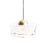 Maxlight Lampa wisząca Lipari III - Aluminium + akryl - Biały + złoty szczotkowany P0545