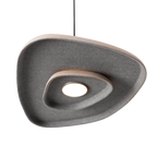 Maxlight Lampa wisząca Deux - Filc + akryl + aluminium - Kremowy + szary P0561