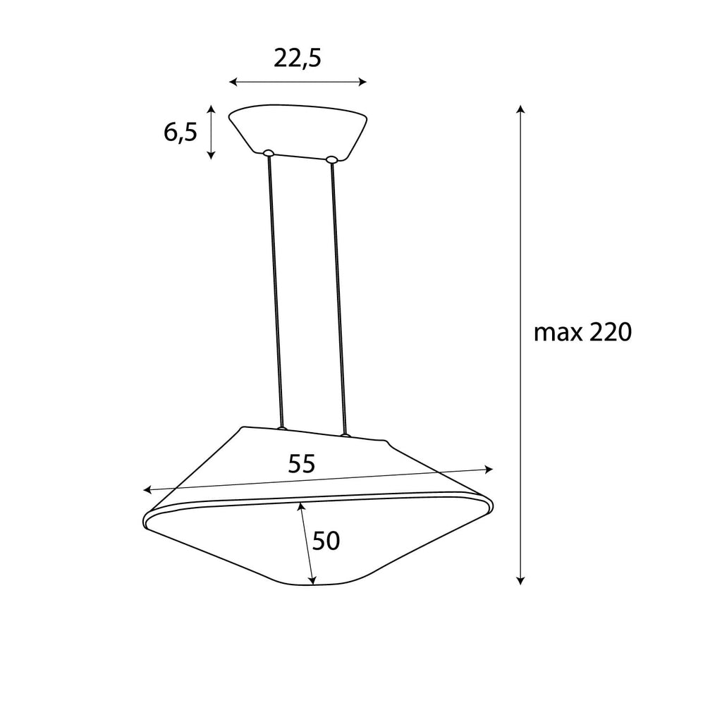 Maxlight Lampa wisząca Carbon - Filc - Czarny + szary P0567