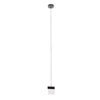 Maxlight Lampa wisząca Vetro - Stal nierdzewna + szkło - Czarny szczotkowany P0574D
