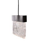 Maxlight Lampa wisząca Vetro - Stal nierdzewna + szkło - Czarny szczotkowany P0574D