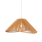 Maxlight Lampa wisząca Amalfi I - Pleciony papier - Biały P0577