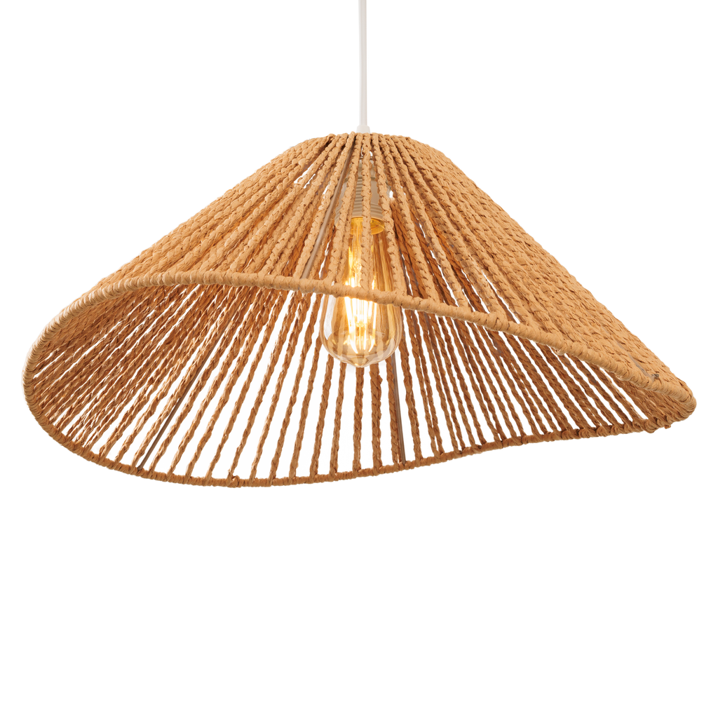 Maxlight Lampa wisząca Amalfi I - Pleciony papier - Biały P0577