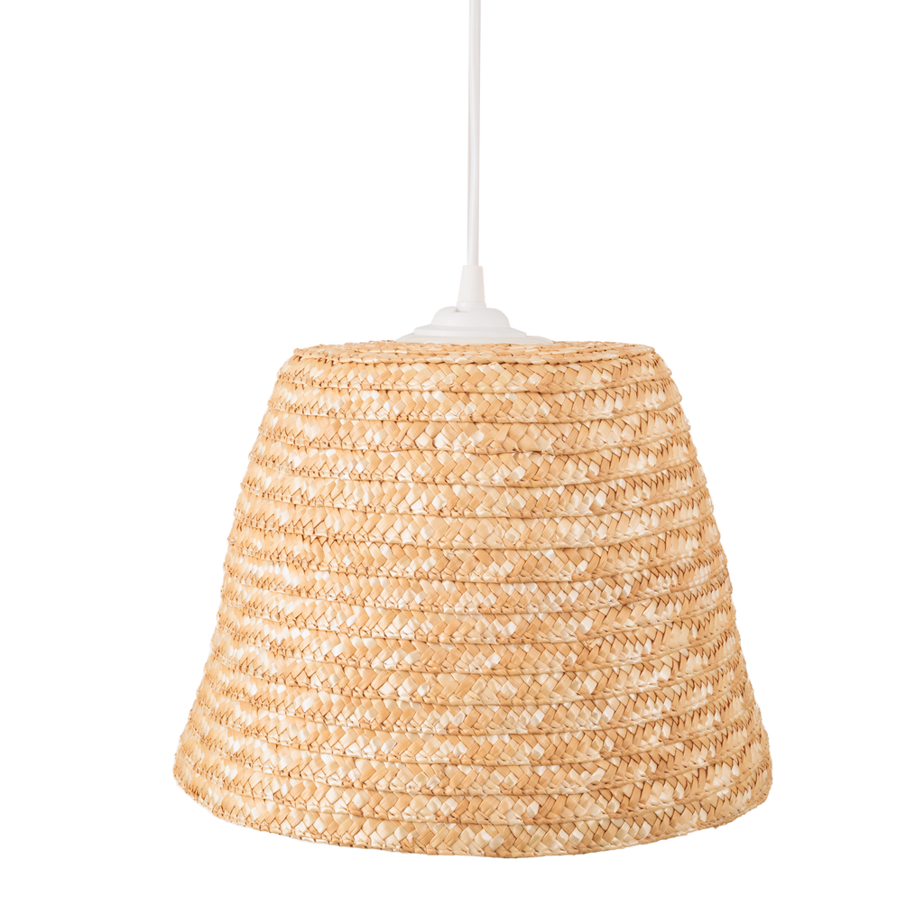 Maxlight Lampa wisząca Pot - Słoma pszenna - Biały P0582