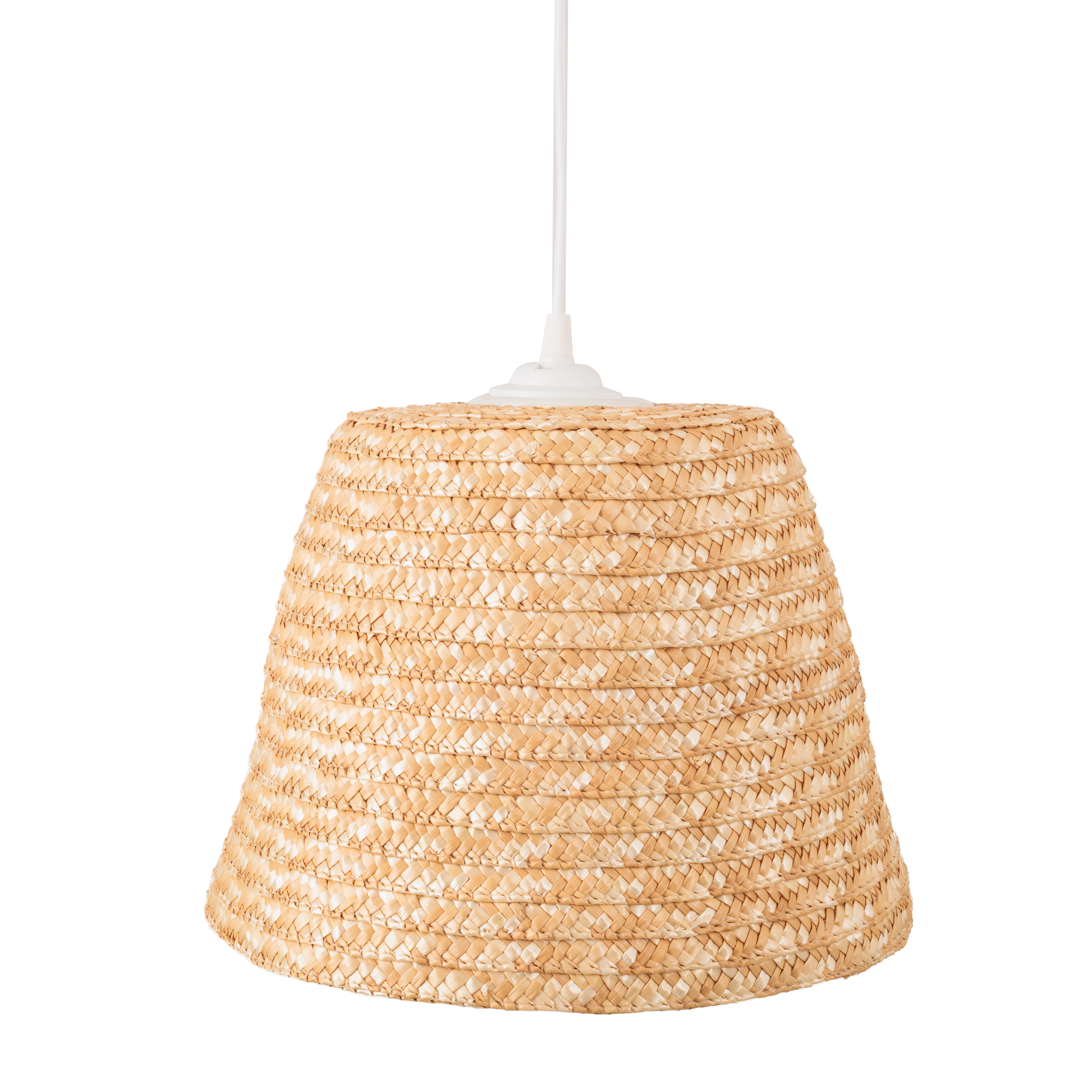 Maxlight Lampa wisząca Pot - Słoma pszenna - Biały P0582