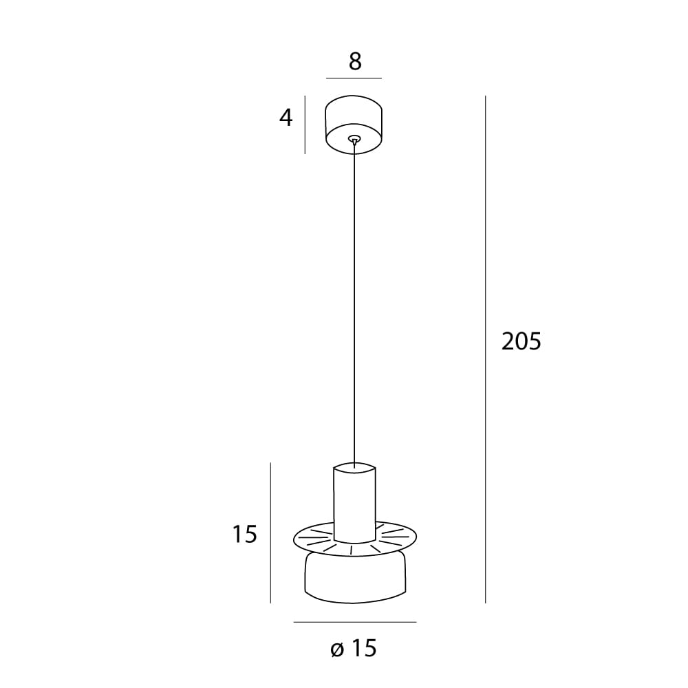 Maxlight Lampa wisząca Signature A - Metal + szkło - Mosiądz + szkło bursztynowe P0601