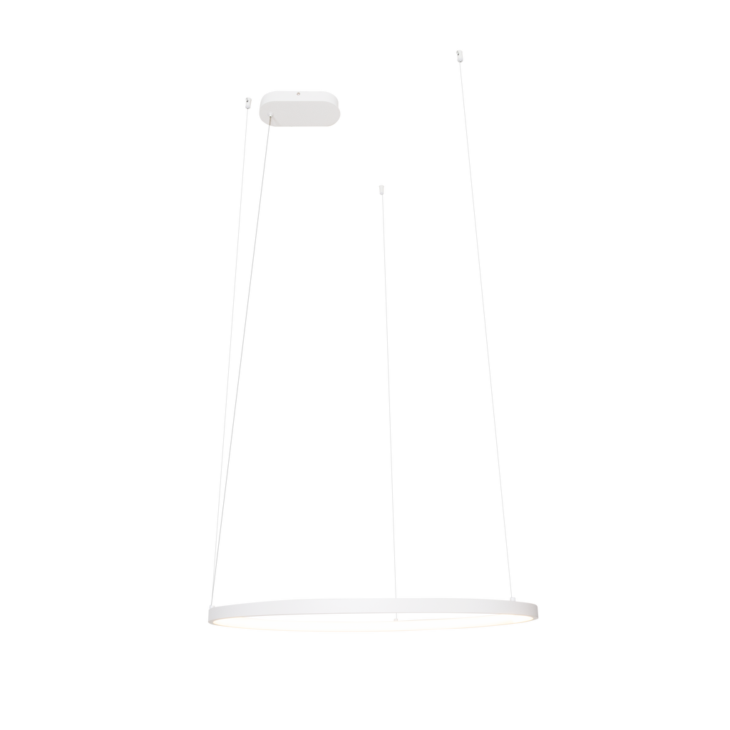 Maxlight Lampa wisząca Visual Hor 24W - Aluminium + silikon - Biały P0655