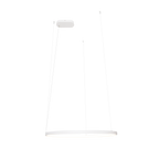 Maxlight Lampa wisząca Visual Hor 24W - Aluminium + silikon - Biały P0655